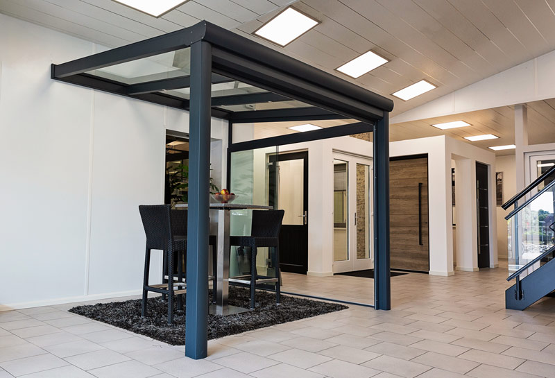 Showroom-terrasoverkapping